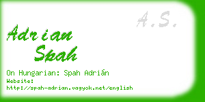 adrian spah business card